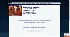 Desktop Screenshot of morninglightcounselingco.com